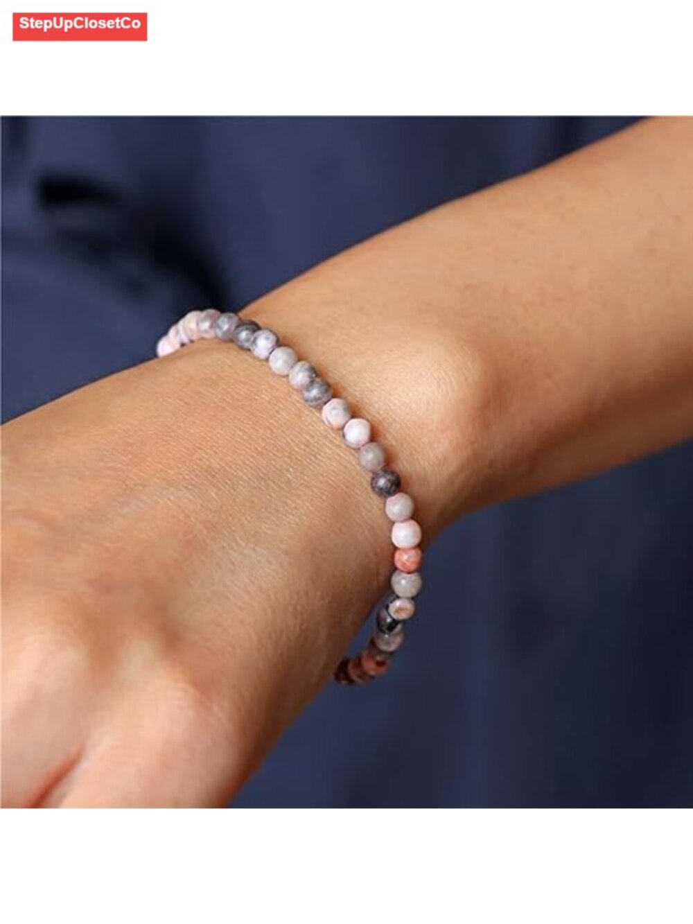 3 PCS Healing Crystal Stretch Bracelets Set Natural Stone Beaded for Women - Picture 3 of 6